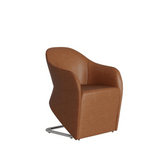 Stalactite Luxury Office Faux Leather Lounge Armchair - Gavisco Office Furniture